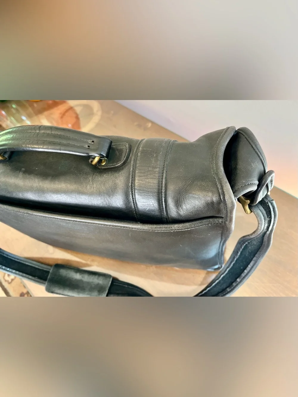 Coach Essex Briefcase, Black, #5274, Double Turnlock, USA-made, 2000 Vintage